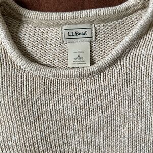 L.L. Bean Women's Soft Beige Crew Neck Sweater